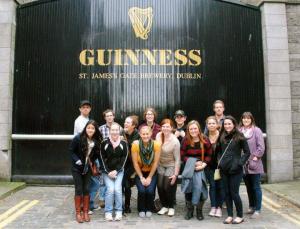 Contributed photo: Students enjoy the tour of the Guinness factory in Dublin, Ireland.